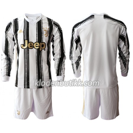 Juventus Barn Hjemmedraktsett 2020-2021 Langermet (+ Korte bukser)